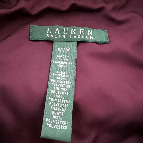 Ralph Lauren Quilted Cord Collar Equestrian Style Plaid Vest Women's Medium - Picture 7 of 15